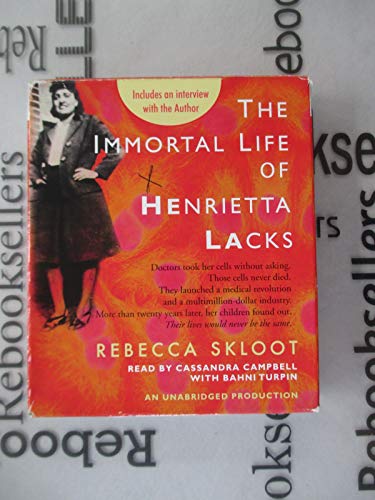 Beispielbild fr The Immortal Life of Henrietta Lacks zum Verkauf von HPB-Diamond