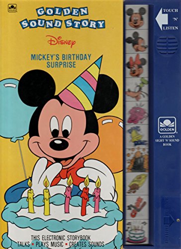 Beispielbild fr Mickey's Birthday Surprise (Deluxe Golden Sound Story Bks.) zum Verkauf von RareNonFiction, IOBA