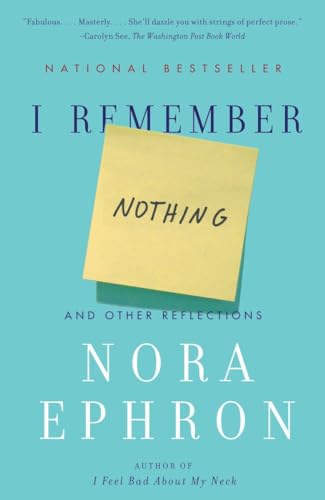 9780307742803: I Remember Nothing: And Other Reflections