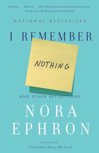 Stock image for I Remember Nothing: And Other Reflections for sale by SecondSale