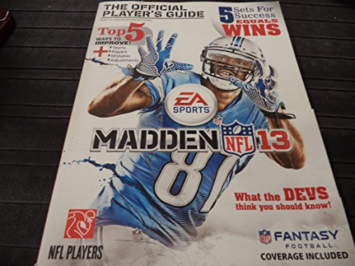 Imagen de archivo de Madden NFL 13: The Official Player's Guide a la venta por SecondSale