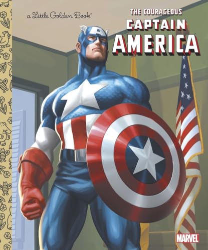 9780307930507: The Courageous Captain America (Little Golden Books)
