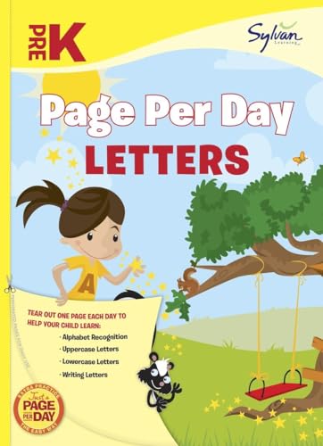 9780307944559: Pre-K Page Per Day: Letters: Alphabet Recognition, Uppercase Letters, Lowercase Letters, Writing Letters (Sylvan Page Per Day Series, Language Arts)