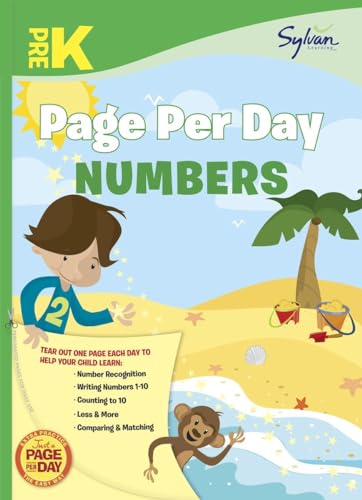 Beispielbild fr Pre-K Page per Day: Numbers : Number Recognition, Writing Numbers 1-10, Counting to 10, Less and More, Comparing and Matching zum Verkauf von Better World Books