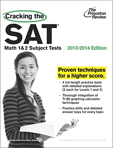 Stock image for Cracking the SAT Math 1 and 2 Subject Tests, 2013-2014 Edition for sale by Better World Books