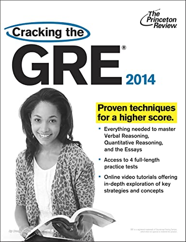 Stock image for Cracking the GRE with 4 Practice Tests, 2014 Edition (Graduate School Test Preparation) for sale by SecondSale