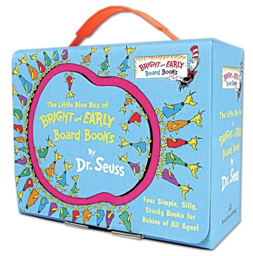 The Little Blue Box of Bright and Early Board Books by Dr. Seuss : Hop on Pop; Oh, the Thinks You Can Think!; Ten Apples Up On Top!; The Shape of Me and Other Stuff - Dr. Seuss