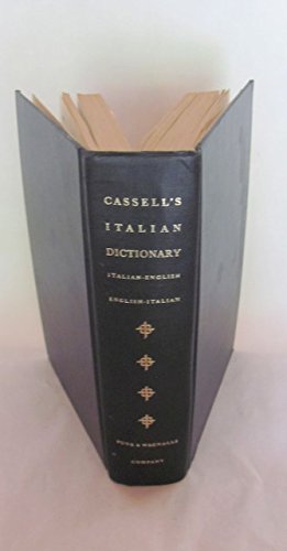 Beispielbild fr Cassell's Italian Dictionary : Italian/English, English/Italian zum Verkauf von HPB-Emerald