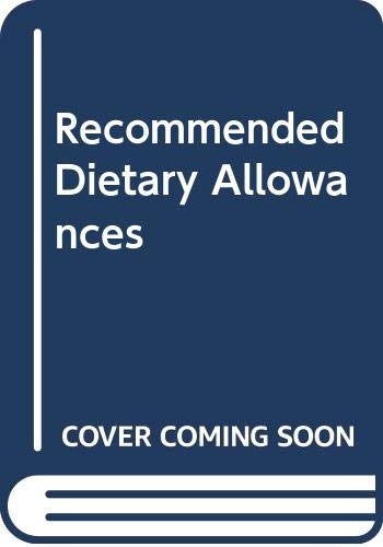 Stock image for Recommended Dietary Allowances for sale by Better World Books