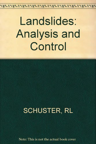 Beispielbild fr Landslides, Analysis and Control zum Verkauf von Better World Books
