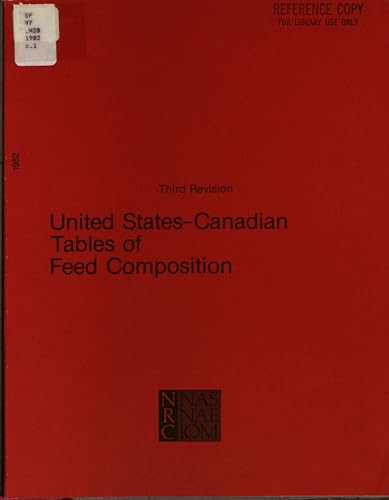 9780309032452: United States-Canadian Tables of Feed Composition: Nutritional Data for United States and Canadian Feeds, Third Revision