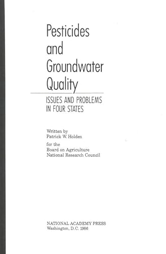 Imagen de archivo de Pesticides and Groundwater Quality: Issues and Problems in Four States a la venta por Wonder Book
