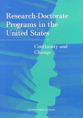 Imagen de archivo de Research-Doctorate Programs in the United States : Continuity and Change a la venta por Better World Books