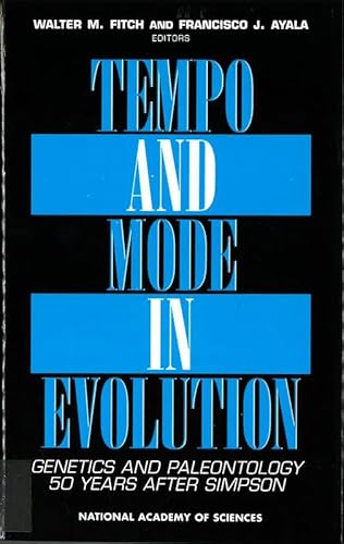 Imagen de archivo de Tempo and Mode in Evolution: Genetics and Paleontology 50 Years After Simpson (Applied Mathematics; 66) a la venta por HPB-Red