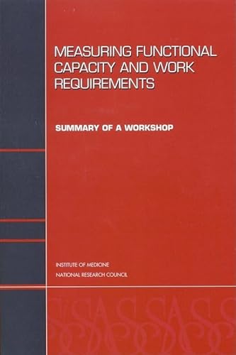 Beispielbild fr Measuring Functional Capacity and Work Requirements: Summary of a Workshop (Compass Series) zum Verkauf von Trip Taylor Bookseller