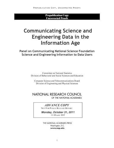 9780309222099: Communicating Science and Engineering Data in the Information Age