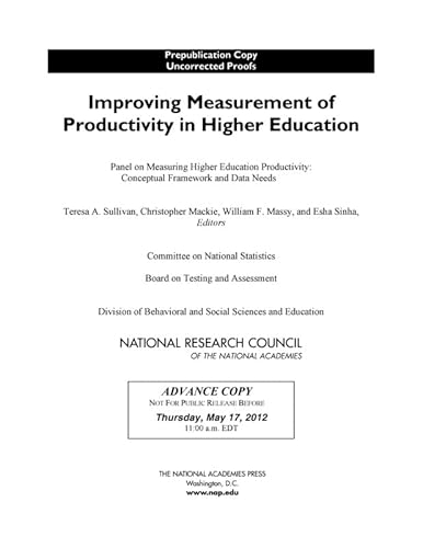Stock image for Improving Measurement of Productivity in Higher Education for sale by HPB-Red