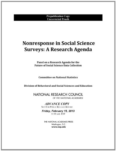 Imagen de archivo de Nonresponse in Social Science Surveys: A Research Agenda a la venta por Sequitur Books