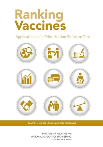Stock image for Ranking Vaccines Applications of a Prioritization Software Tool Phase III Use Case Studies and Data Framework for sale by PBShop.store US
