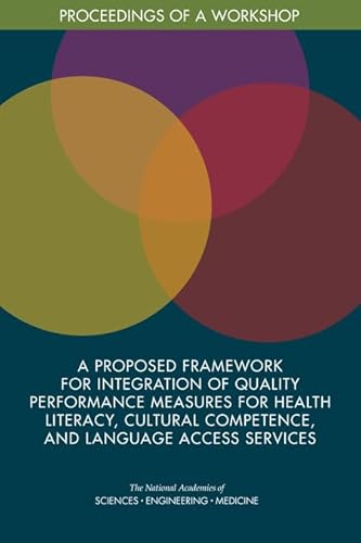 Imagen de archivo de A Proposed Framework for Integration of Quality Performance Measures for Health Literacy, Cultural Competence, and Language Access Services: Proceedings of a Workshop a la venta por Revaluation Books