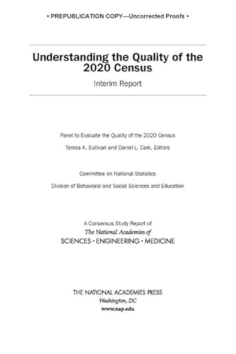Stock image for Understanding the Quality of the 2020 Census: Interim Report for sale by Books From California