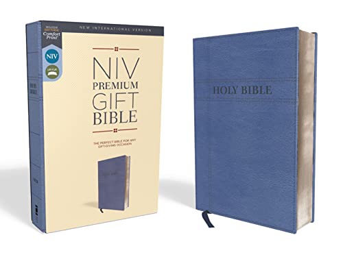 Stock image for NIV PREMIUM GIFT BIBLE LEATHERSOFT NAVY RED LE Format: Slides for sale by INDOO