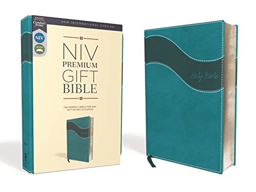 Beispielbild fr NIV, Premium Gift Bible, Leathersoft, Teal, Red Letter, Comfort Print: The Perfect Bible for Any Gift-Giving Occasion zum Verkauf von Goodwill
