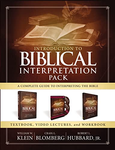 Imagen de archivo de Introduction to Biblical Interpretation Pack: A Complete Guide to Interpreting the Bible a la venta por GF Books, Inc.