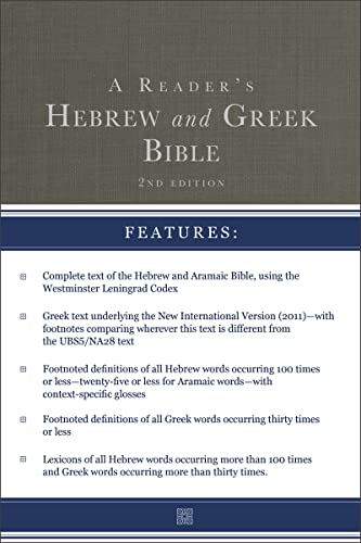 9780310109938: A Reader's Hebrew and Greek Bible: Second Edition