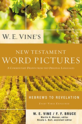 9780310154082: W. E. Vine's New Testament Word Pictures: Hebrews to Revelation: A Commentary Drawn from the Original Languages