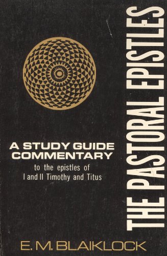 Beispielbild fr The Pastoral Epistles: Bible Study Commentary zum Verkauf von Wonder Book