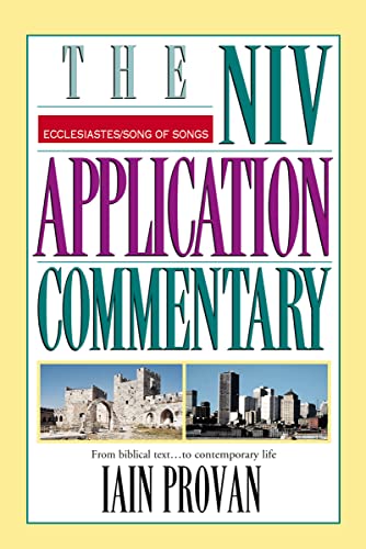 Beispielbild fr Ecclesiastes, Song of Songs (The NIV Application Commentary Ecclesiastes) zum Verkauf von GF Books, Inc.
