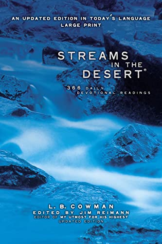 Beispielbild fr Streams in the Desert Large Print: 366 Daily Devotional Readings zum Verkauf von WorldofBooks