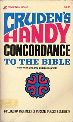 9780310229315: Cruden's Handy Concordance to the Bible