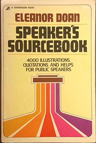 Imagen de archivo de Speaker's Sourcebook a la venta por Wonder Book