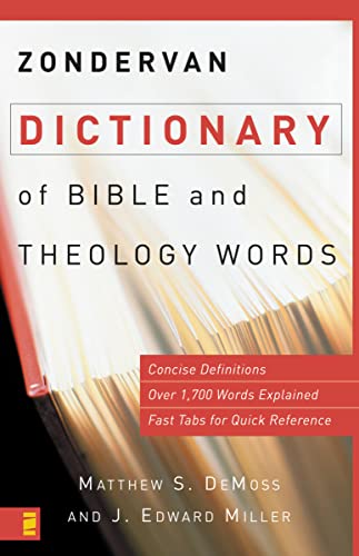 9780310240341: Zondervan Dictionary of Bible and Theology Words