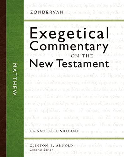 Beispielbild fr Matthew (1) (Zondervan Exegetical Commentary on the New Testament) zum Verkauf von BooksRun