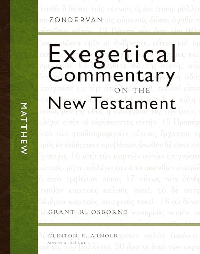 Imagen de archivo de Matthew (1) (Zondervan Exegetical Commentary on the New Testament) a la venta por Greenway