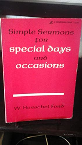 Simple Sermons for Special Days and Occasions