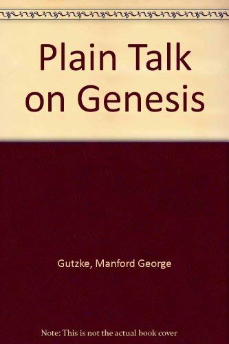 Stock image for Plain Talk on Genesis for sale by Discover Books