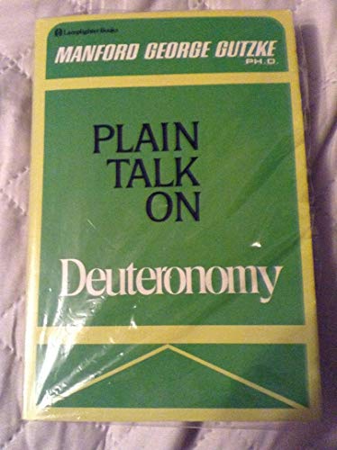 Beispielbild fr Plain Talk on Deuteronomy zum Verkauf von Hawking Books