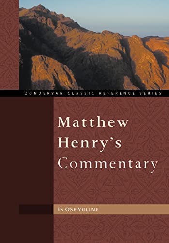 9780310260103: Matthew Henry's Commentary (Zondervan Classic Reference Series)