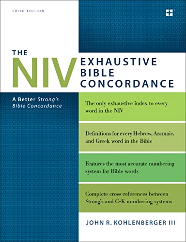9780310262930: The NIV Exhaustive Bible Concordance, Third Edition: A Better Strong's Bible Concordance