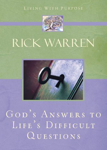 Imagen de archivo de God's Answers to Life's Difficult Questions (Living with Purpose) a la venta por SecondSale