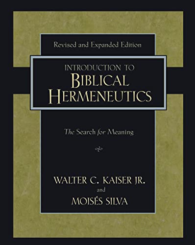 Stock image for Introduction to Biblical Hermeneutics: The Search for Meaning for sale by HPB-Red