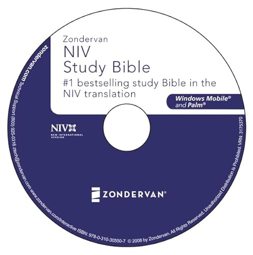 9780310305507: Zondervan NIV Study Bible for Windows Mobile and Palm: New International Version / Updated Edition