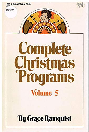 Beispielbild fr Complete Christmas Programs (Volume 5) zum Verkauf von SecondSale