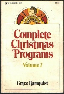 Beispielbild fr Complete Christmas programs zum Verkauf von Wonder Book