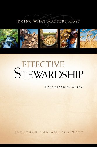 Beispielbild fr Effective Stewardship : Doing What Matters Most zum Verkauf von Better World Books