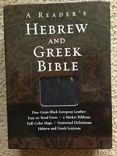 9780310325895: A Reader's Hebrew and Greek Bible: Fine-Grain Black European Leather